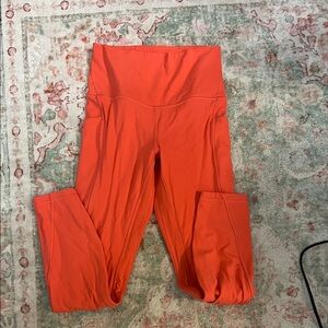Lululemon coral double lined High-Waisted Leggings